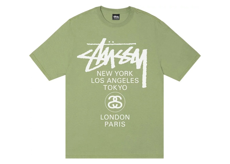 Stussy World Tour Tee Moss Men's - SS24 - US