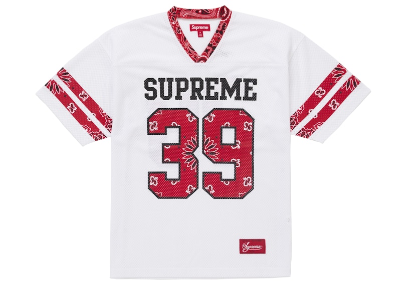 Supreme Bandana Football Jersey White Men's - SS25 - US