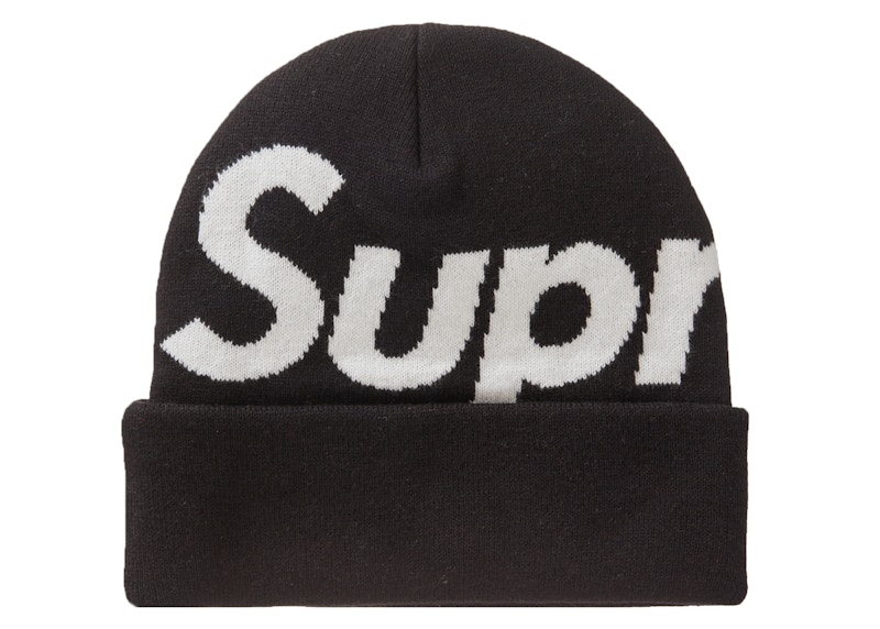 Supreme Big Logo Beanie (FW23) Black - FW23 - US