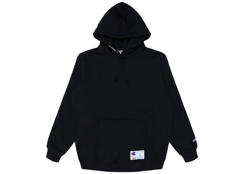 Supreme Champion Hooded Sweatshirt (SS18) Black Men's - SS18 - US