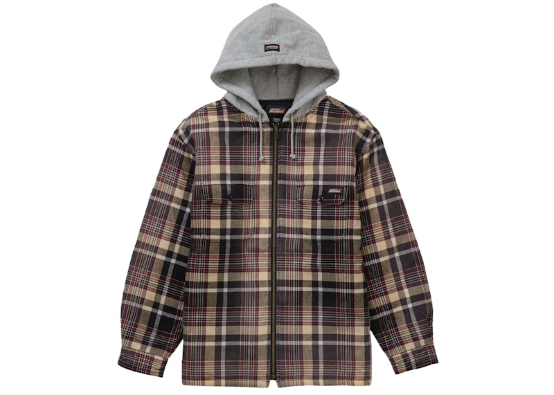Supreme-Dickies-Plaid-Hooded-
