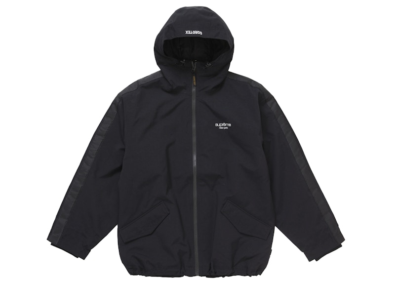 Supreme GORE-TEX Stripe Hooded Jacket Black Men's - SS25 - US