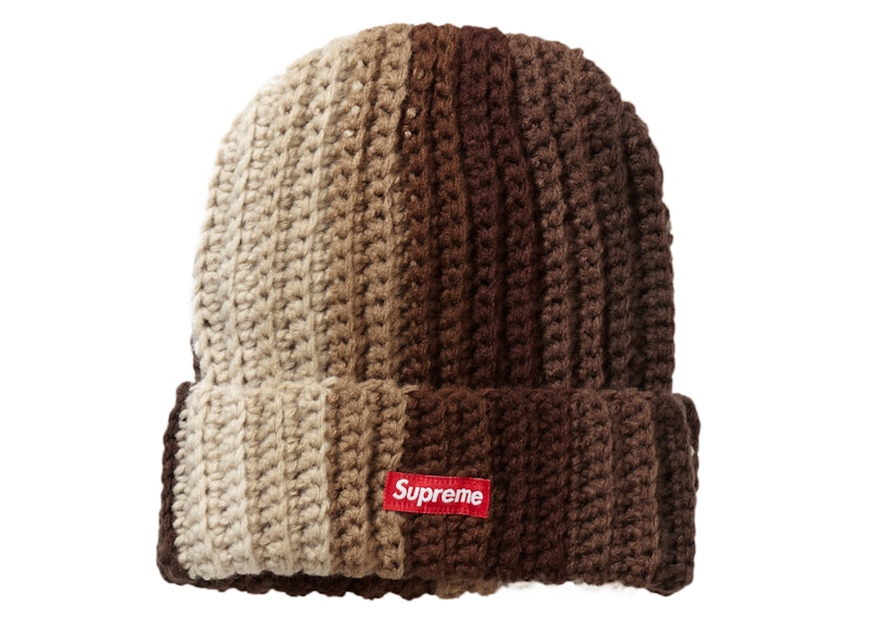 Supreme Gradient Crochet Beanie Brown - FW22 - JP