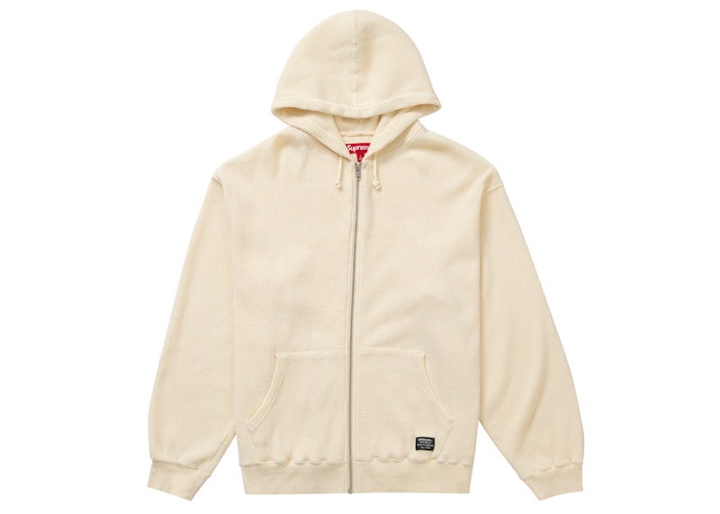 Supreme Hooded Zip Up Thermal Natural Men's - SS24 - US