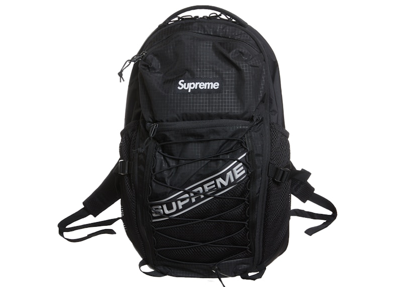 Supreme Logo Backpack Black - FW23 - US