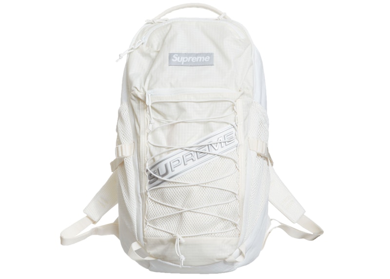 Supreme-Logo-Backpack-White.