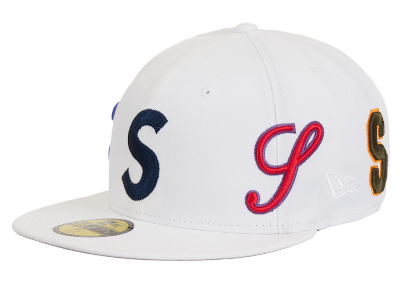 Supreme Multi S Logo New Era 59Fifty Fitted Hat White - SS25 - US