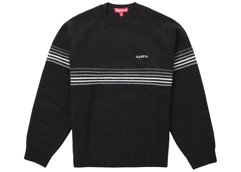 Supreme Raised Stripe Sweater Black Men's - SS26 - US