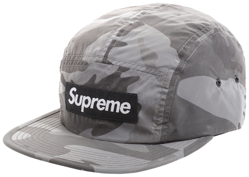 Supreme Reflective Camo Camp Cap Grey - FW18 - US