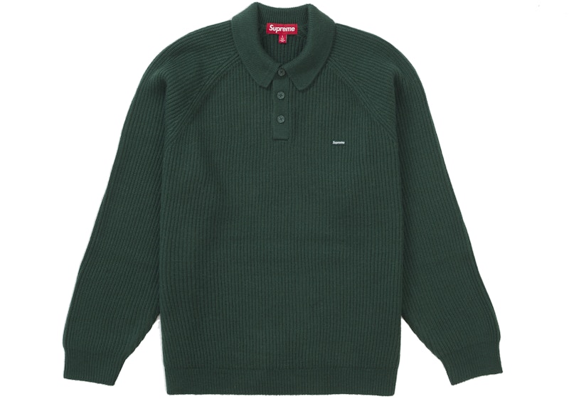 Supreme Small Box Polo Sweater (FW24) Green Men's - FW24 - US