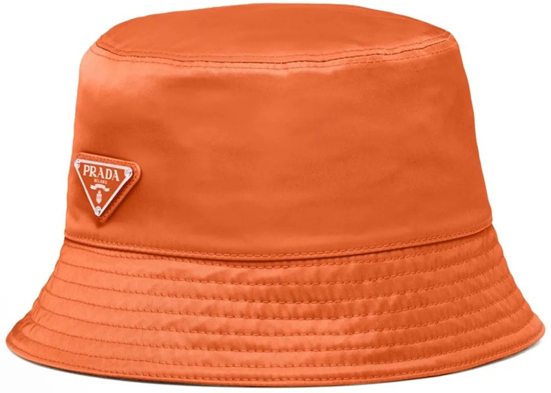 Prada Re-Nylon Bucket Hat Orange in Nylon - US