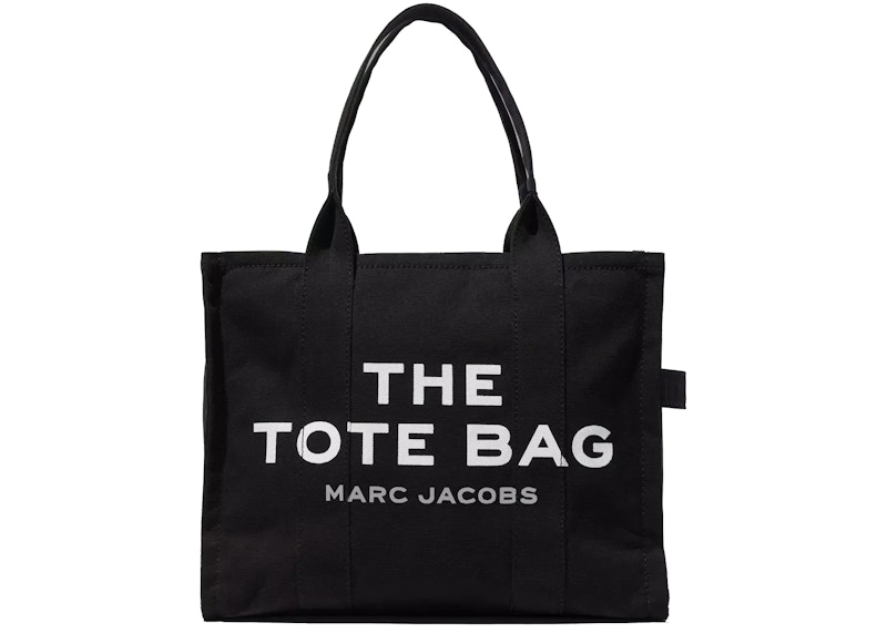 Marc Jacobs The Tote Bag Large Black in Cotton/Leather - US