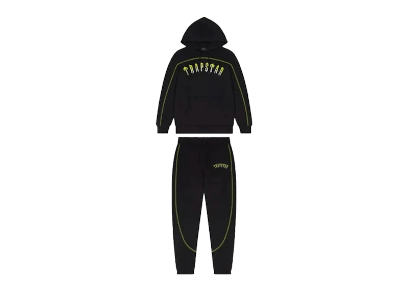 Trapstar x Central Cee 23 Arched Panel Tracksuit Black/Yellow