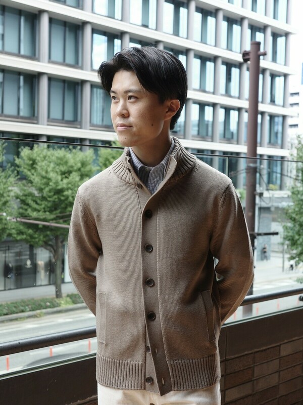 名品】スタンドカラーカーディガン | 読む、鎌倉シャツ