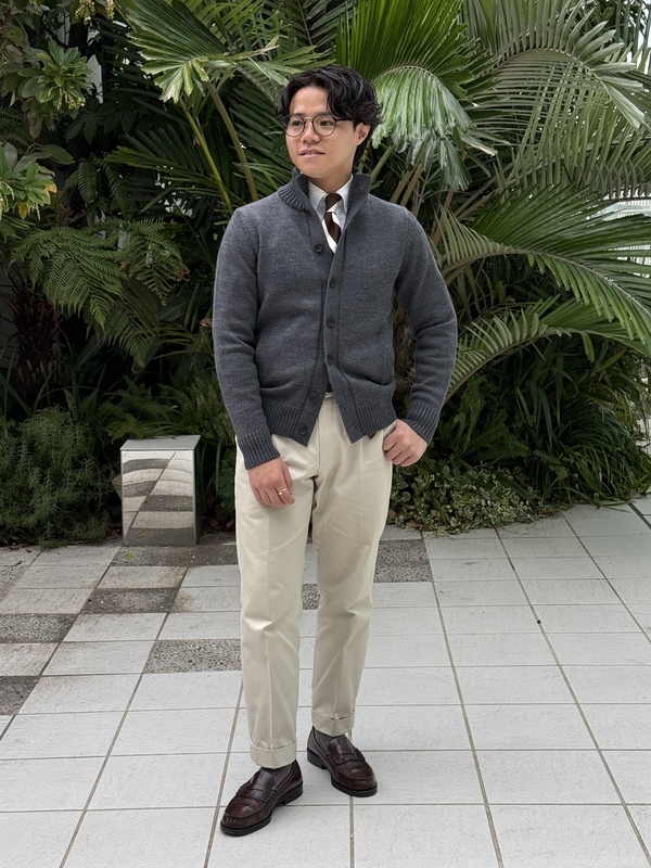 人気】スタンドカラーカーディガン | 読む、鎌倉シャツ