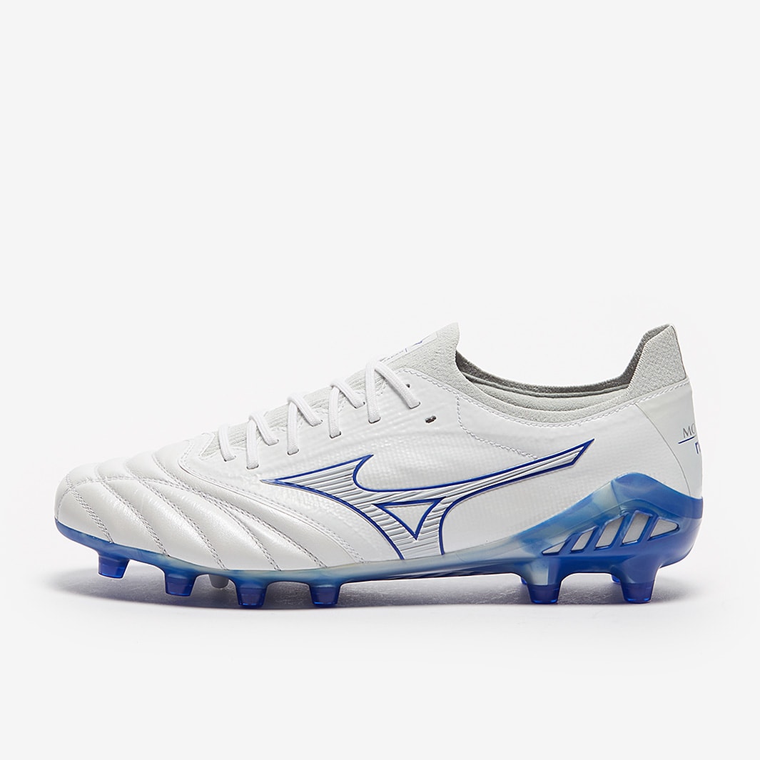 Mizuno Morelia Neo III β Japan FG - Blanco/Azul/Cool Gris - Botas