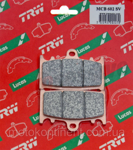 Мото колодки тормозные TRW LUCAS MCB602SV для KAWASAKI ZX-6R Ninja