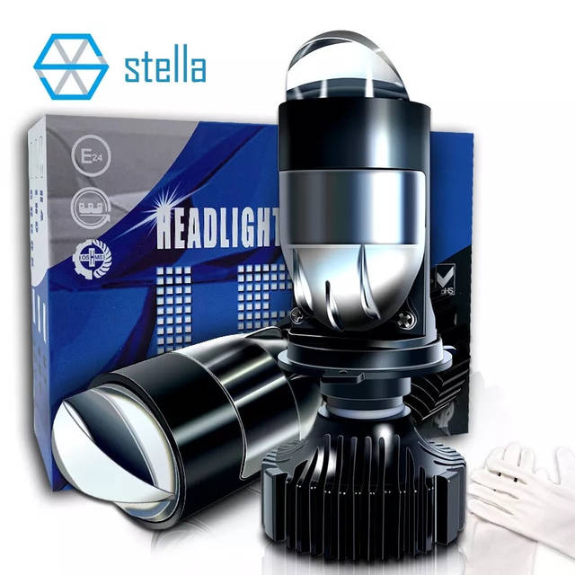 Led лампы H4 мини линзы BI-LED Stella canbus 2шт, цена: 1595