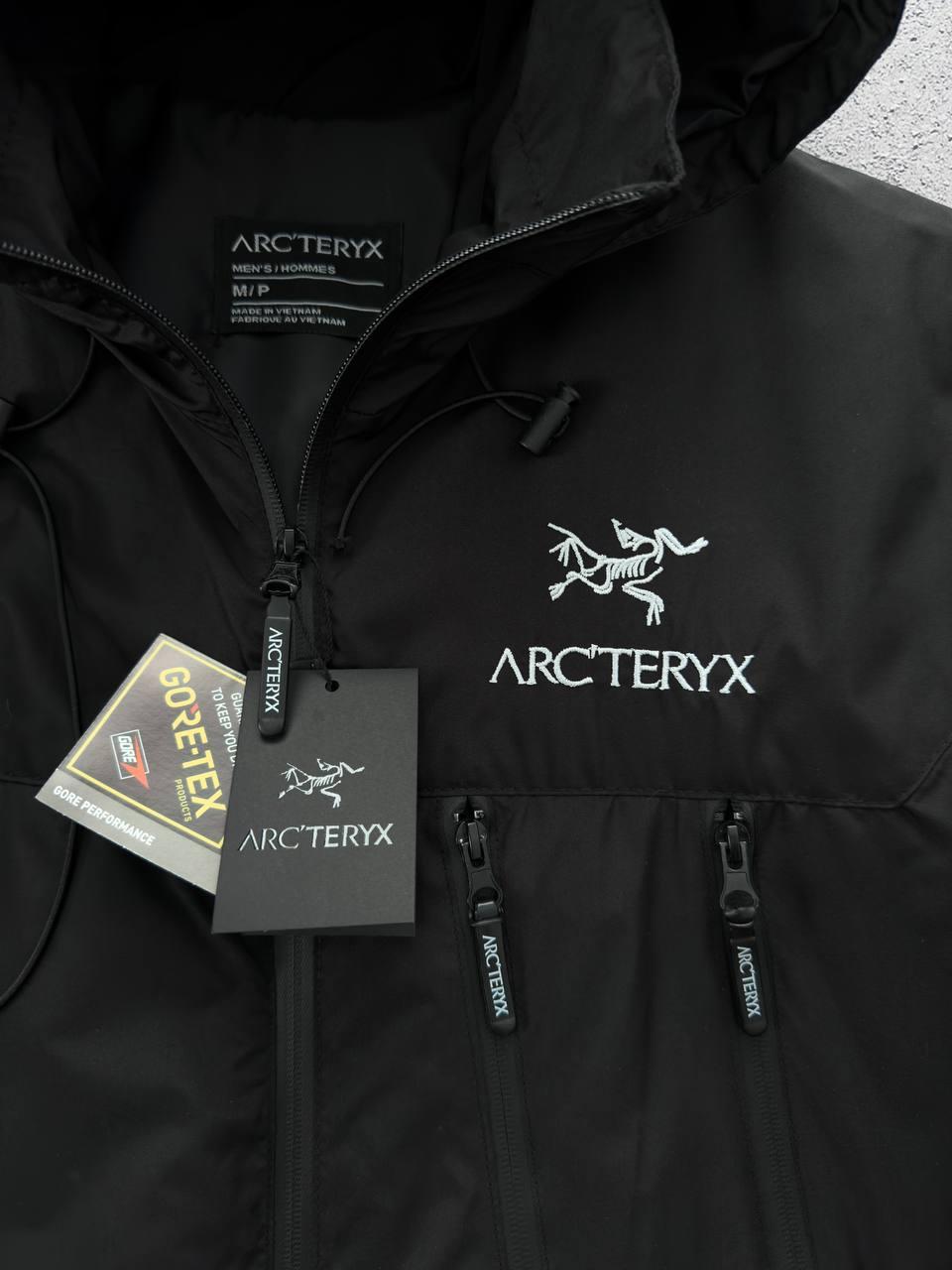 Ветровка водонепроницаемая Arcteryx Gore-Tex с капюшоном, Мужская