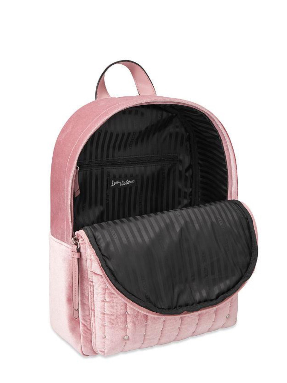 Victoria's Secret Рюкзак Большой Бархатный Velvet Stud City