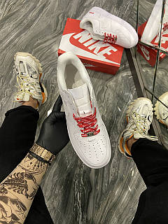 Кроссовки Nike Air Force 1 Low Supreme White, кроссовки найк аир