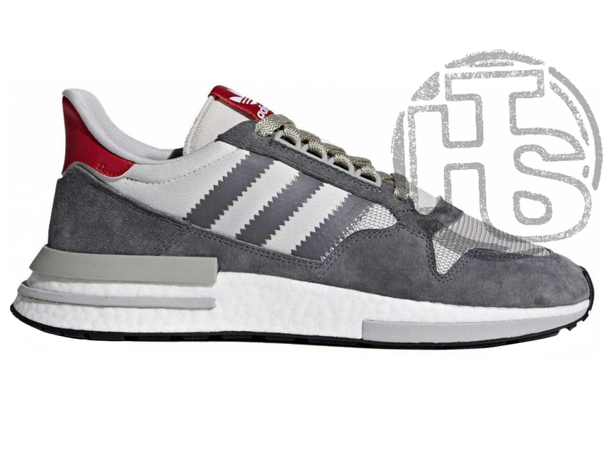 Чоловічі кросівки Adidas ZX 500 RM Grey Four Scarlet B42204, ціна