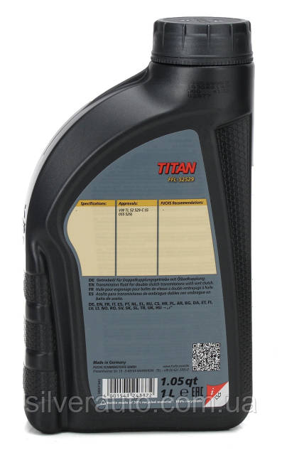 Трансмиссионное масло Fuchs Titan FFL-52529 1л, цена: 822