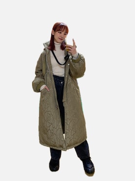 TODAYFUL Jacquard Down Coat ジャガードダウンコート/12320010を使っ