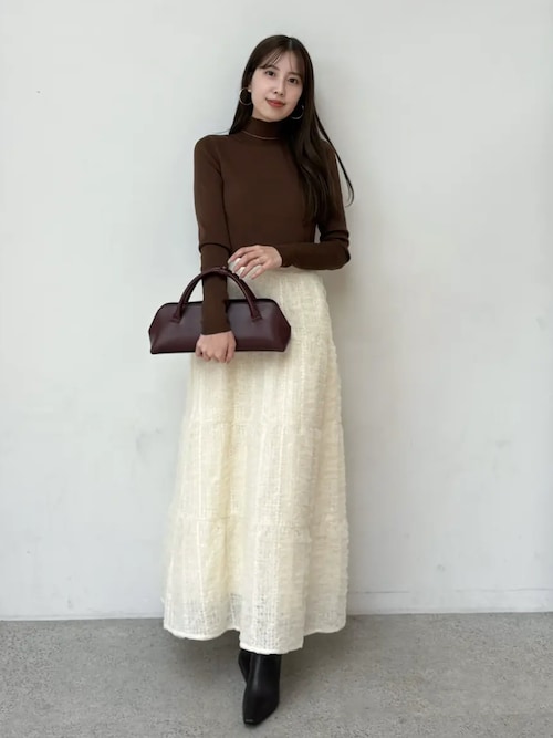anuans（アニュアンス） スカート エンブロイダリーシアーチュール