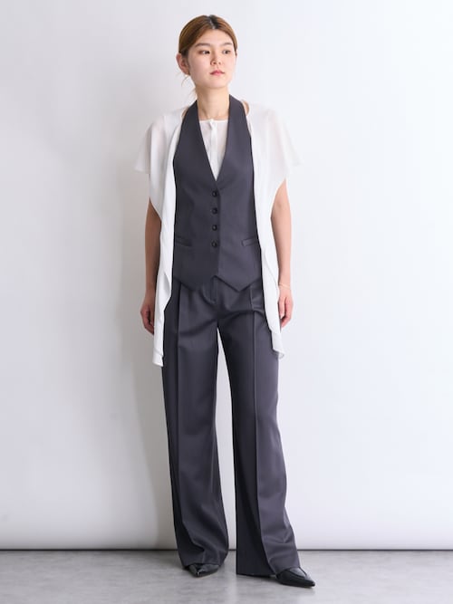 ウールドスキン タックワイドパンツ（スラックス）｜DES PRES（デ