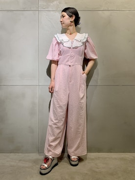 PAMEO POSEのオールインワン・サロペット（ピンク系）を使った人気