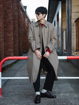 POLO RALPH LAURENのステンカラーコート（ベージュ系）を使った人気