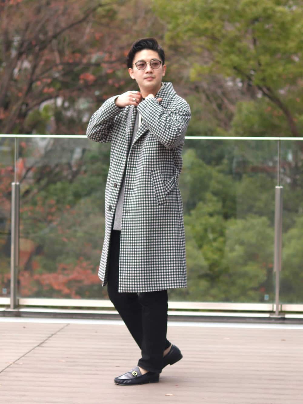 HEVO（イーヴォ）の「◎hevo / OSTUNI シェパードチェック 4ボタン