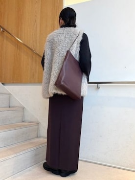 サイドジップ リブ プルオーバー ニット .M［手洗い可］を使った人気