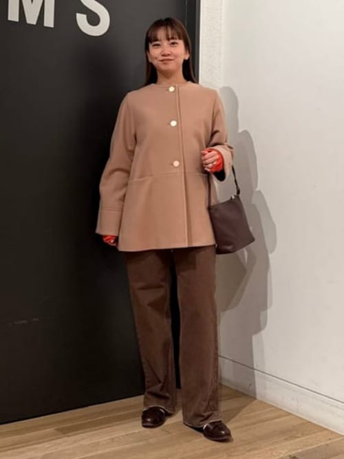 ソフトメルトン ノーカラーコート（ノーカラーコート）｜Demi-Luxe