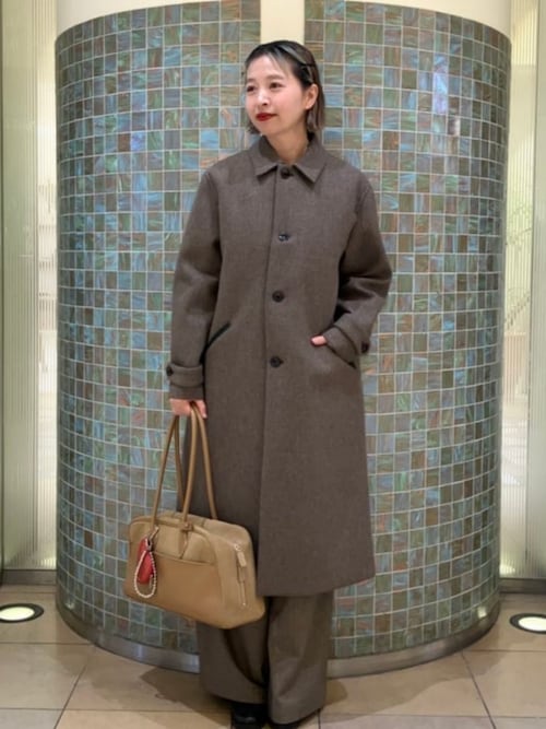 セール】AK+1 / ボンディング コート（ステンカラーコート）｜Demi