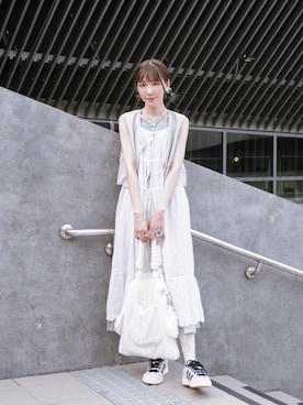 BEAMS BOY / ヴィンテージ レース キャミソール ワンピースを使った