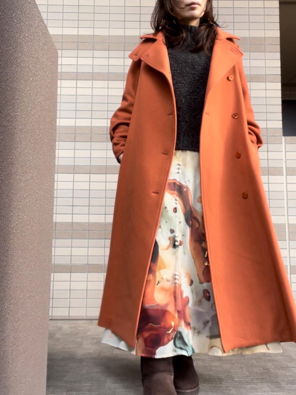 Ameri（アメリ）の「POOFY FLARE LONG COAT（チェスターコート）」 - WEAR
