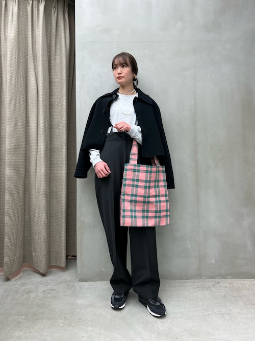 H＞トロピカルハイウエストサスペンダーパンツ（スラックス）｜H