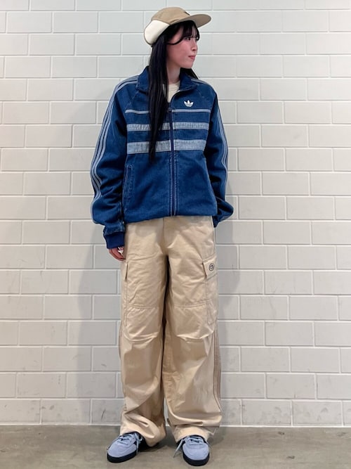 adidas アディカラー ファーストブルー デニム トラックトップ