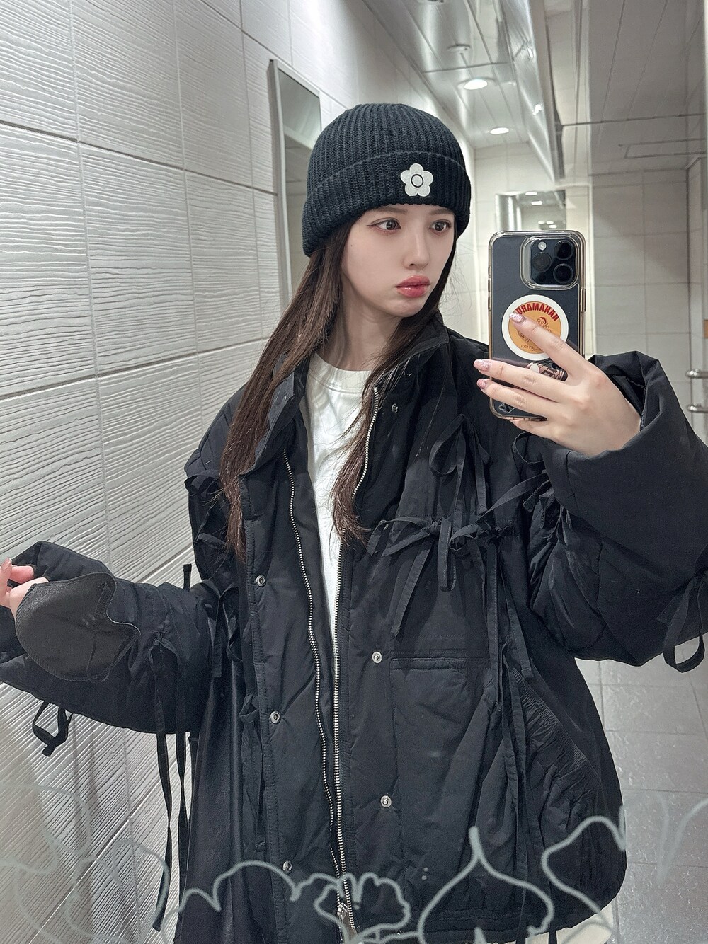 2way Ribbon Puffer Jacket/2WAYリボンパッファージャケット【MAISON