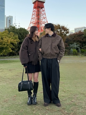 SULFUR DYED QUILTED TWILL BLOUSON / サルファーダイキルティング