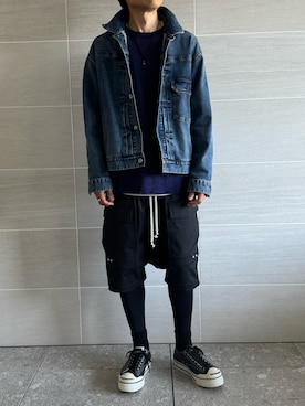 Rick Owensのアイテムを使った「サルエルパンツ」の人気ファッション