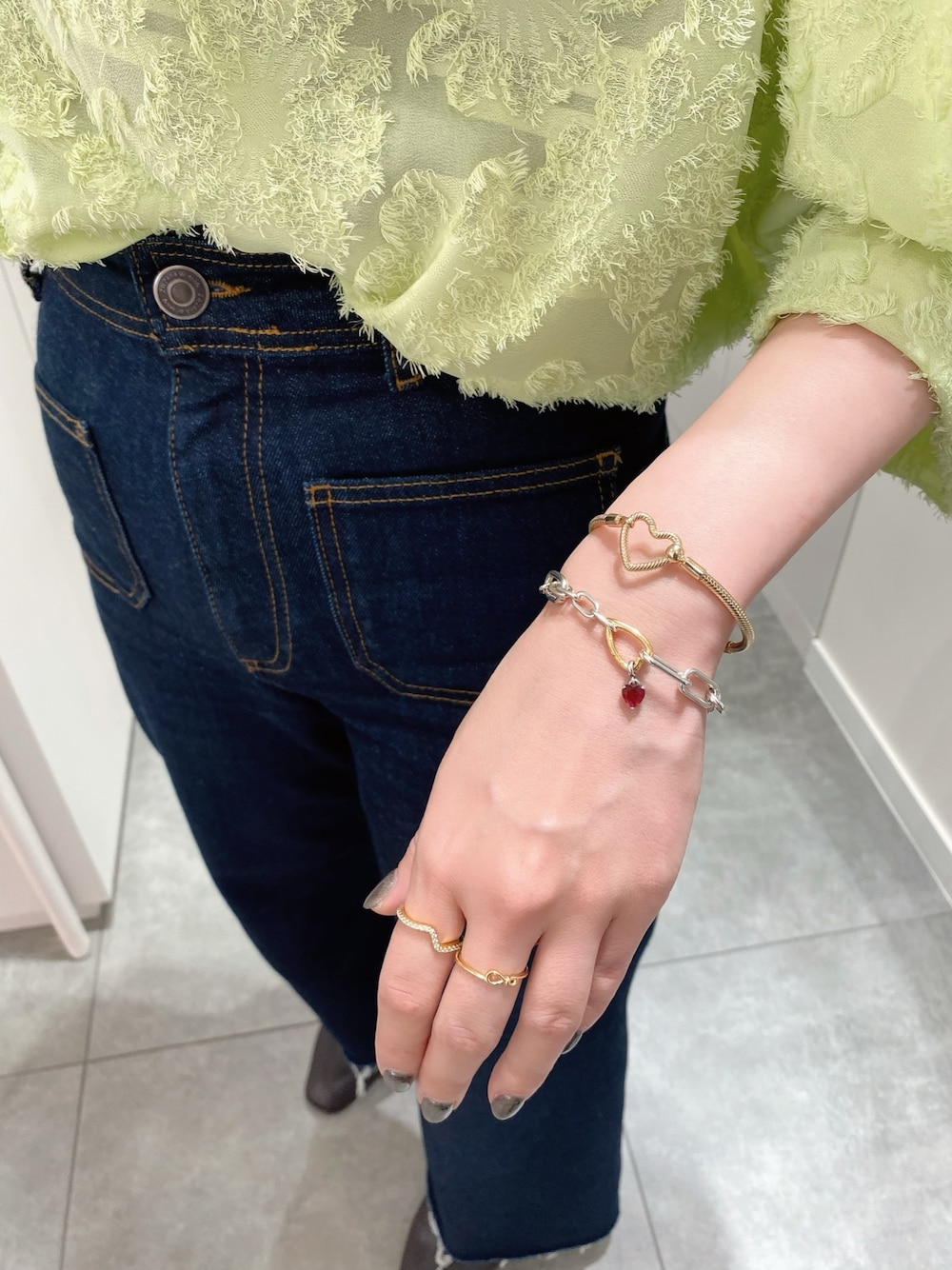 PANDORA（パンドラ）の「Pandora ME ツートーン ハートリンク チェーン