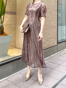 LADYパネルレースワンピース｜ラグナムーン（LAGUNAMOON）アウトレット