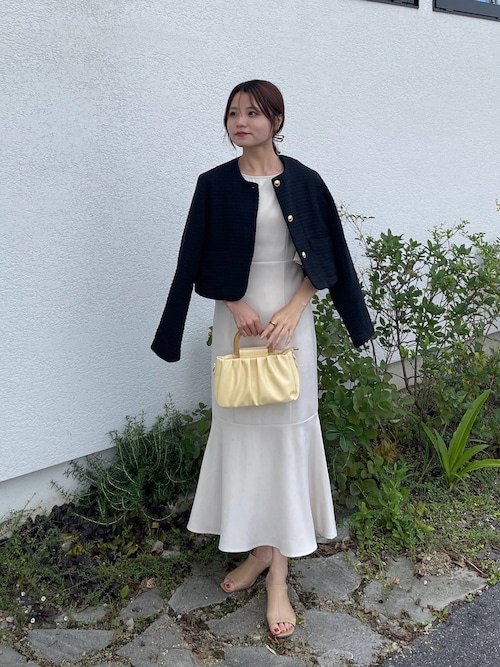 セール】金ボタンツイードジャケット（ノーカラージャケット）｜LAUIR