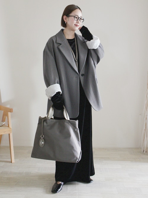 CLANE/クラネ】2WAY TAILORED OVER JACKET/テーラードオーバーサイズ