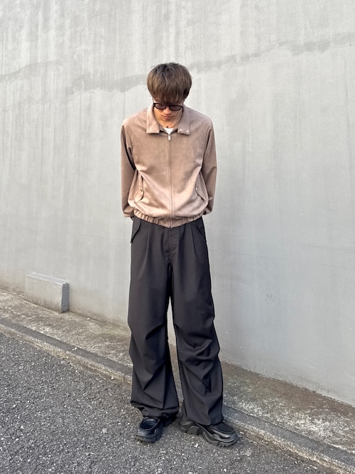 フェイクスウェード スイングトップブルゾン（ブルゾン）｜Lui's