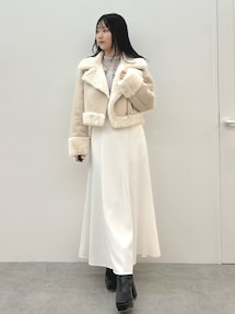 2WAYシアーチェックラッフルドッキングワンピース｜マーキュリーデュオ