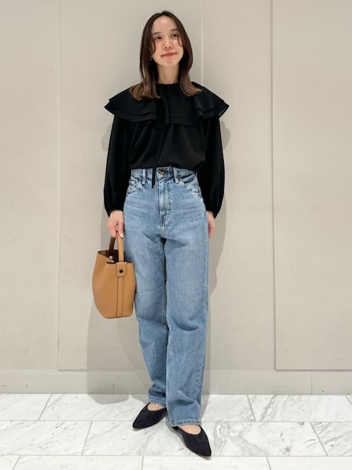 Ballsey（ボールジィ） ブラウス シャツ シアートロ ラッフルカラー